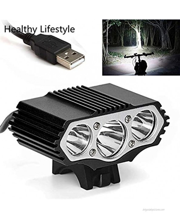 grocery store Heyingying525135 Bicycle Light Torch Outdoor Bicycle Light Accessories 3 Modes Carry Color : Black
