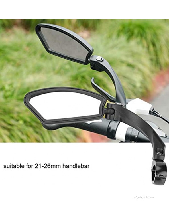Nannigr Bike Rear Mirror Safe Cycling Mirrors Strong and Sturdy Bike Mirror Rearview Convenient Practical and Safe for Bicycle Accessories for Safety Accessories