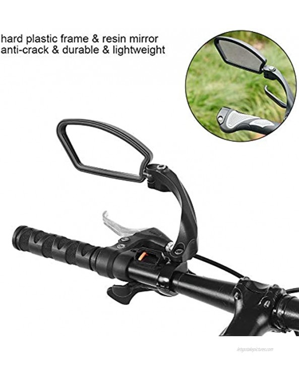 Nannigr Bike Rear Mirror Safe Cycling Mirrors Strong and Sturdy Bike Mirror Rearview Convenient Practical and Safe for Bicycle Accessories for Safety Accessories