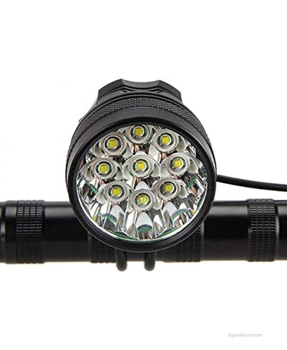 WOSHISHEN 4500LM 9T6 Super Bright Mountain Bike Light IP65 Waterproof Intelligent Circuit Control