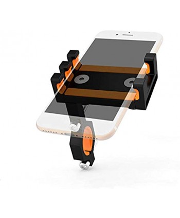 WOSHISHEN Aluminum Alloy Handlebar Phone Bracket for 4-6.5 Inch Smartphone Cycling Bike Holder