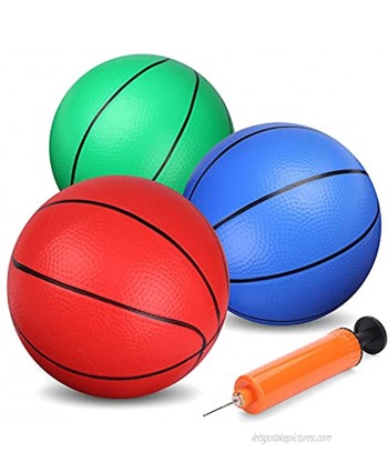 8 inch Rubber Basketballs Beach Ball Small Bouncy Balls Toddlers Replacement Basketball