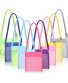 9 Pieces Shell Bags for Kids Colorful Mesh Seashell Bags Mesh Beach Bags Mesh Bag Storage Bag With Adjustable Strap for Treasure Shell Toy Storage 9 Colors