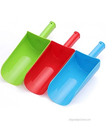 Big 9" Thick Beach Sand Shovels Scooping Snow Spade Toys Kit Gear Water Pool Gardening Digging Bath Toy Environmentally ABS Durable Plastic Complete Gift Set Bundle for Kids Boys Girls Green Blue Red