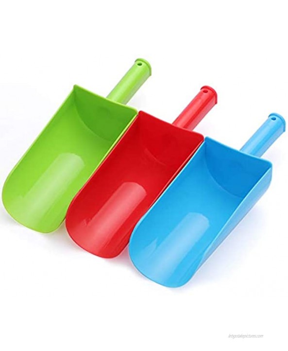 Big 9 Thick Beach Sand Shovels Scooping Snow Spade Toys Kit Gear Water Pool Gardening Digging Bath Toy Environmentally ABS Durable Plastic Complete Gift Set Bundle for Kids Boys Girls Green Blue Red