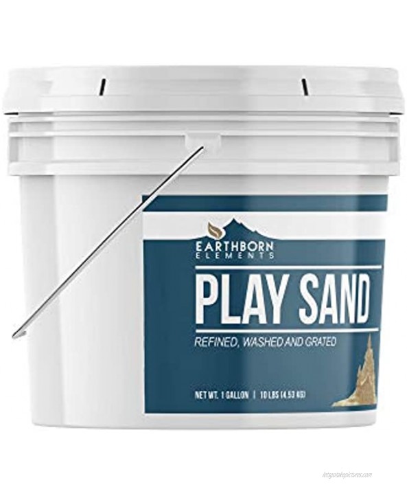 Earthborn Elements Play Sand 1 Gallon Bucket, Building & Molding Sandbox & Play Areas Indoor Outdoor Resealable Bucket