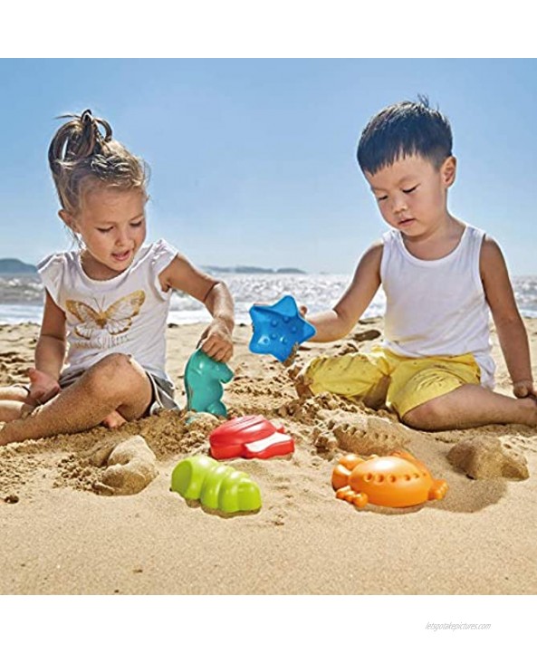 Hape Beach Toy Essential Set Sand Toy Pack Mesh Bag Included E8603 Red