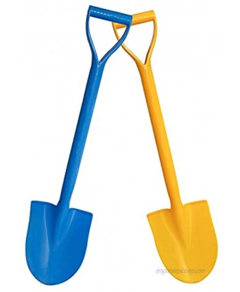 Holady Beach Shovels Large Size 25 Inch Beach Shovels for Kids Heavy Duty Plastic Shovel Toys with Handle for Digging Sand and Beach Fun Gift Set Bundle2 Pack