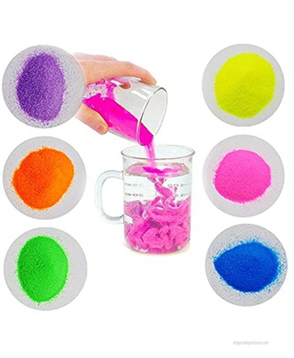 JULAN 6 Pack Magic Sand Space Sand Hydrophobic Sand Play Sand Colored Sand Toys for Kids & Adults-6