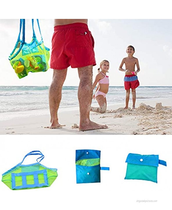 jxcmhg Mesh Beach Bag Extra Large Beach Bags and Totes,Shell Bag Tote,Backpack Toys,Towels Sand Away for Holding Beach Toys Children’ Toys Market Grocery Picnic Tote