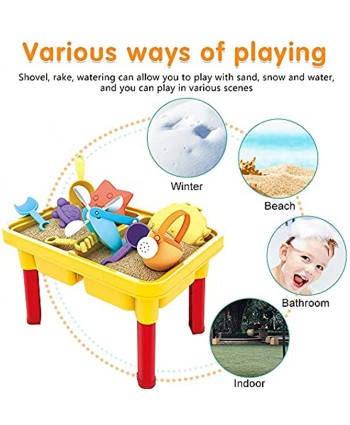 Kids Sand and Water Table Beach Play Activity Table Sandbox with Cover for Toddlers
