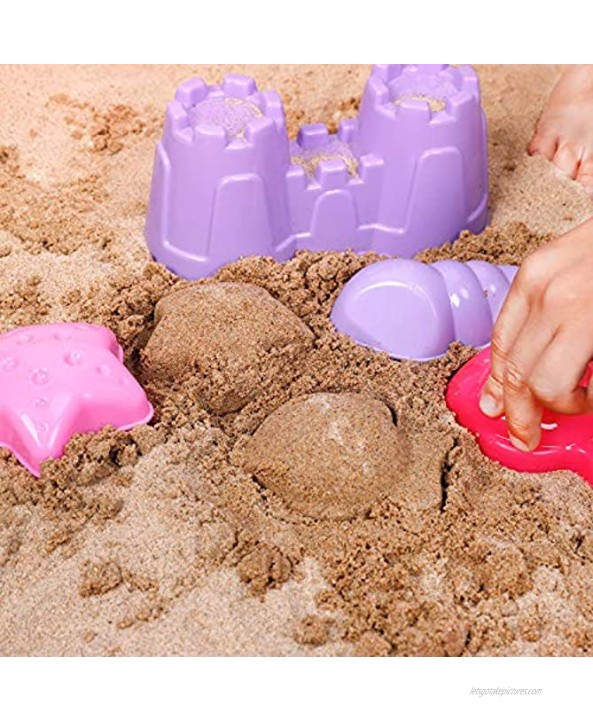 Liberty Imports Pink Princess Sand Wheel Beach Set Toy with Zippered Bag for Girls Includes Sand Sifter Mermaid Bucket Water Pot Play Tools and Molds 13 Pcs Playset