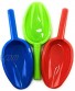 Matty's Toy Stop 14" Kids Long Handle Sand Scoop Plastic Shovels for Sand & Beach Red Blue & Green Complete Gift Set Bundle 3 Pack