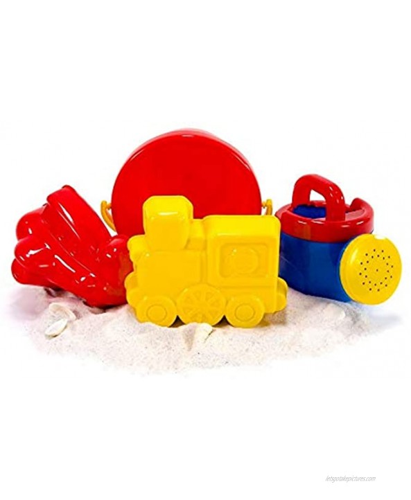 Sand Box Castle Play Deluxe Beach Set with Shovel Bucket Sifter Molds by Toysmith