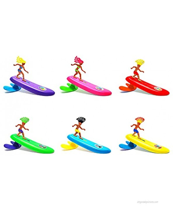 Surfer Dudes Classics Wave Powered Mini-Surfer and Surfboard Beach Toy Aussie Alice