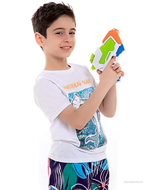 4 Pack Aqua Phaser Water Pistols Water Guns Toy Sci-fi Water Blaster Water Soaker Squirt Guns for Kids Summer Swimming Pool Beach Sand Outdoor Water Activity Fighting Play Toys