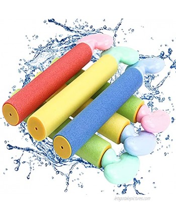 AstarX Water Gun Squirt Gun 6 Pcs Water Blaster with Long Range up to 34ft Summer Pool Toys for Kid&Adult