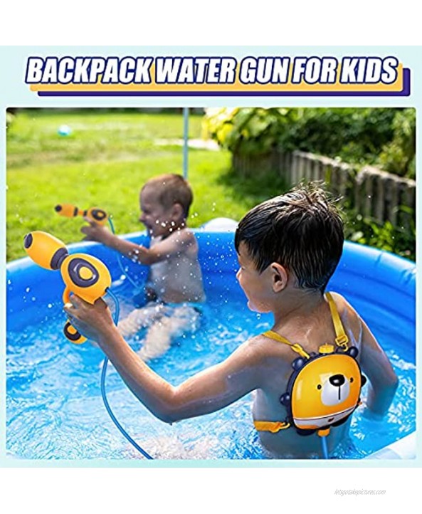 Backpack Water Guns Squirt Gun Water Toys for Kids in Outdoor Backyard and Summer Swimming Pool Bear