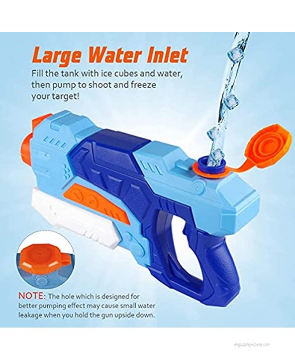 D-FantiX Water Guns for Kids 2 Pack Super Water Blaster Soaker Squirt Guns 550CC High Capacity Long Range Summer Swimming Pool Beach Party Favors Water Fighting Play Toys for Kids Adults Boy Girl
