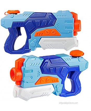 D-FantiX Water Guns for Kids 2 Pack Super Water Blaster Soaker Squirt Guns 550CC High Capacity Long Range Summer Swimming Pool Beach Party Favors Water Fighting Play Toys for Kids Adults Boy Girl
