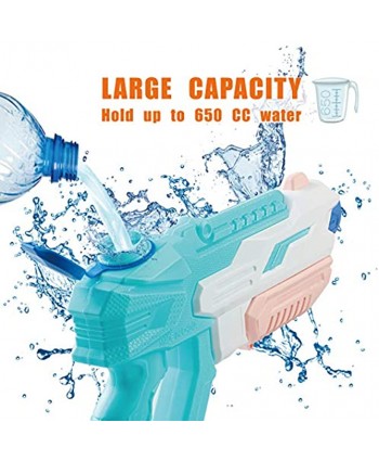 IONCAT Water Guns for Kids 2 Pack Super Squirt Guns Water Soaker Blaster 650CC High Capacity 35 Feet Long Shooting Range Gifts for Children & Adult Summer Swimming Pool Beach Water Fighting Party