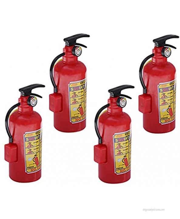 NUOBESTY 4 Pcs Fire Extinguisher Squirt Toys Realistic Firefighter Water Guns Fun Fireman Squirters Toys for Kids Summer Beach Party Favors