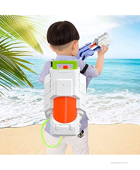 SNAEN Water Blaster with 2.5L High Capacity Backpack Tank Which has Adjustable Straps Shooting for 30 feet Space Weapon Toy for Summer Outdoor Activities Suitable for Boys and Girls 3 Years and Over