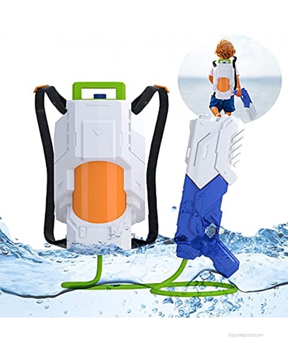 SNAEN Water Blaster with 2.5L High Capacity Backpack Tank Which has Adjustable Straps Shooting for 30 feet Space Weapon Toy for Summer Outdoor Activities Suitable for Boys and Girls 3 Years and Over