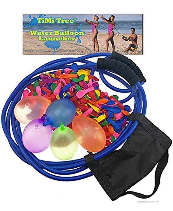 Water Balloon Launcher 500 Yard Toys 3 Person Slingshot 500 Water Balloons The Beast Heavy Duty T-Shirt Launcher Water Bomb Slingshots for Adults Trebuchet Balloon Fight Cannon Catapult