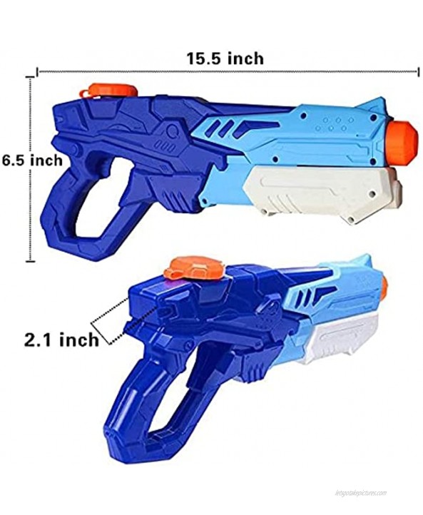 Water Gun for Kids,2 Pack 600cc Super Water Blaster Soaker Squirt Guns ,32ft Long Shooting Range and Durable Shooting ,Water Fighting Play Toys for Party Favors and Outdoor Activity Game in Hot Summer