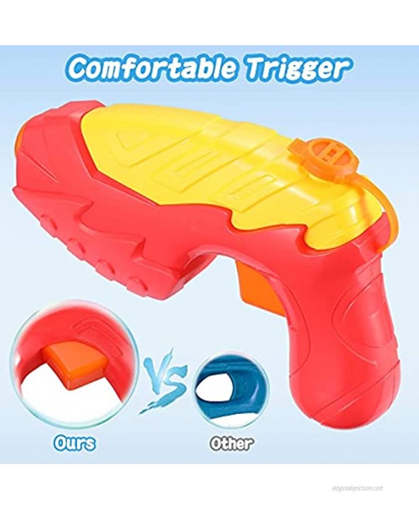 Water Guns for Kids 4 Pack Water Squirt Guns for Kids Toddlers 16.4 FT Long Shooting Range Water Gun Toys for Summer Parties Outdoor Pool Beach Water Fighting Toys for Toddlers Age 3-10