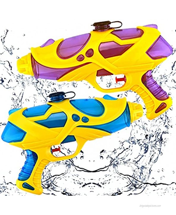 Water Guns for Kids and Adults 2 Pack Squirt Guns Water Blasters Toys Gifts for Boys Girls Swimming Pool Beach Water Fighting,Safty & Easy to Operate