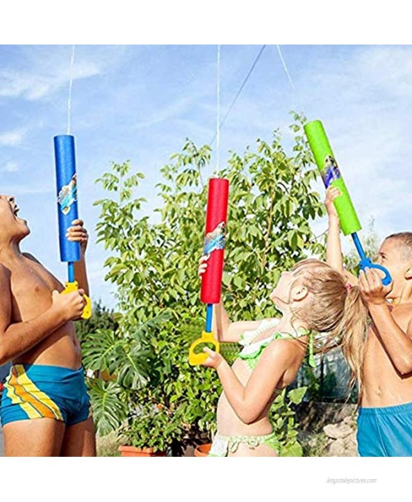 winemana Foam Water Guns 4 Pack Water Blasters for Kids Water Squirters for Summer Party Pool or Beach