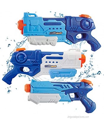 WTOR 3 Pack Super Water Guns Water Blaster Squirt Guns High Capacity Water Fighting Toy Summer Outdoor Swimming Pool Guns for Adults Kids Teens Boys Girls