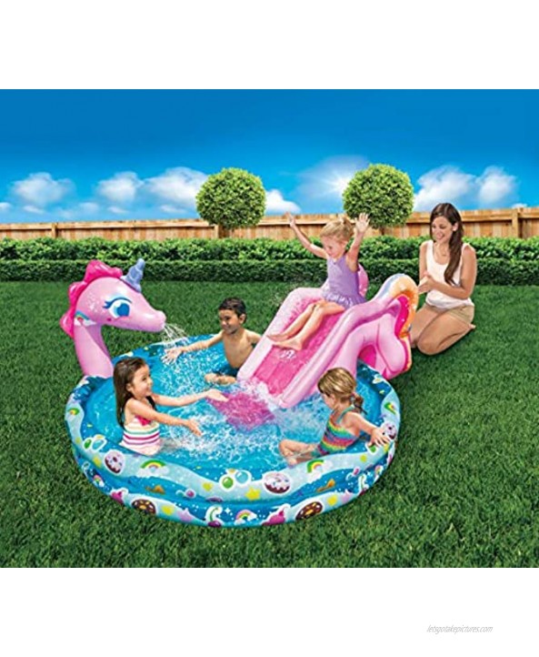 Banzai Spray 'N Splash 60 Unicorn Pool
