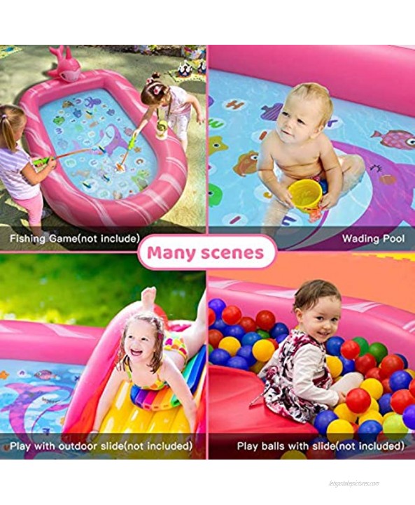 BATURU Splash Pad for Kids and Toddlers Kiddie Pool for Toddlers Infant Splash Pads Pool for Baby Outdoor Sprinkler Water Toys for Kids Age 3+
