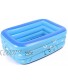 BELUPAI Baby Inflatable Folding Bath Pool Extra Thick Baby Blue Swimming Pool Portable Travel Shower Basin Bathtub for Baby and Kids