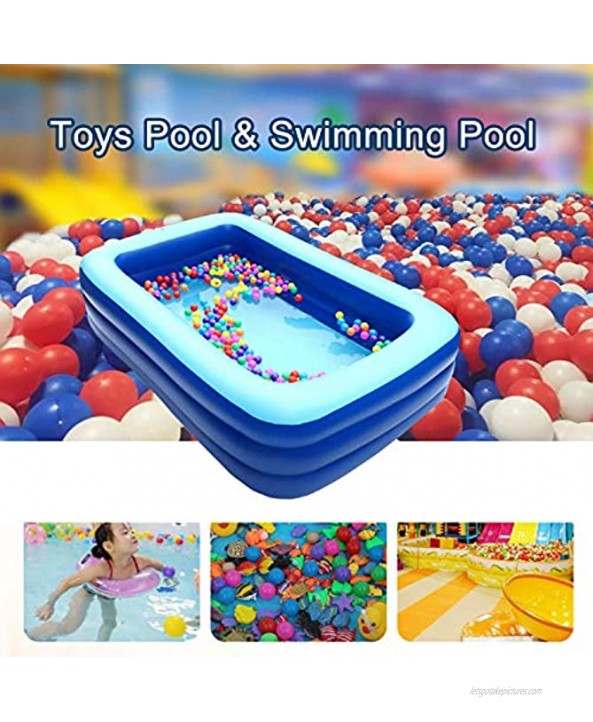 Family Inflatable Swimming Pool Full-Sized Pool Thickened Abrasion Resistant Inflatable Pool Above Ground for Adults Backyard Outdoor Indoor 78.7' X 57.1' X 23.6'
