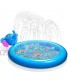 Foayex Kiddie Inflatable Sprinkler Pool 3 in 1 Elephant Splash Pad for Kids 65'' x 51" Baby Wading Pool for Swimming Learning Outside Water Toys Gifts for Boys Girls 2 3 4 5 + Years Old