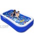Inflatable Family Swimming Pool Inflatable Pool for Kiddie Kids Adults Toddlers Infant 120" X 72" X 22" Oversized Blow Up Lounge Pools Easy Set Swimming Pool for Outdoor Garden Backyard