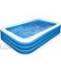 Inflatable Swimming Pool 118"x70"x23" Full-Sized Family Lounge Pool for Kids Above Ground Backyard Garden Wading Pool for Baby Kiddie Kids Adult Summer Water Party