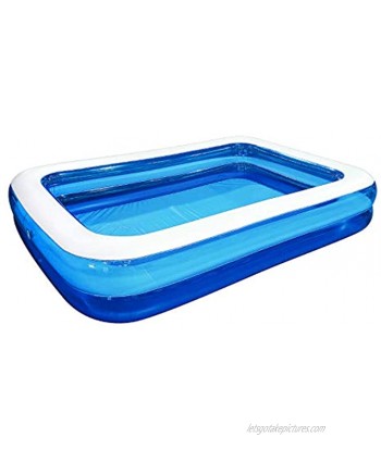 Inflatable Swimming Pools Kiddie Inflatable Pools for Kids Adults Family  Large Outdoor Above Ground Pool 103in×69in×20in