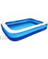 Inflatable Swimming Pools Kiddie Inflatable Pools for Kids Adults Family  Large Outdoor Above Ground Pool 103in×69in×20in