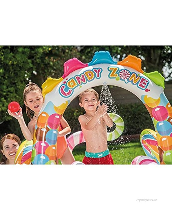 Intex Candy Zone Inflatable Play Center 116 X 75 X 51 for Ages 2+ Blue