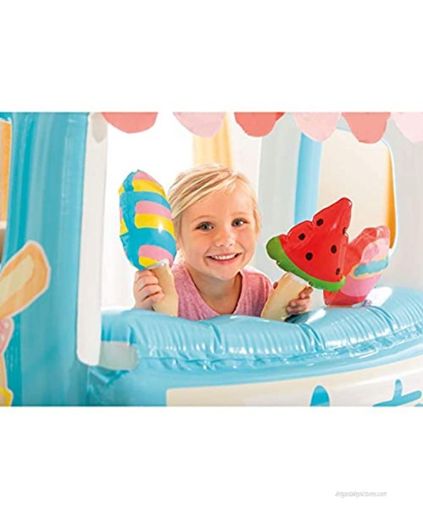 Intex Ice Cream Stand Inflatable Playhouse and Pool for Ages 2-6 Multi Model Number: 48672EP