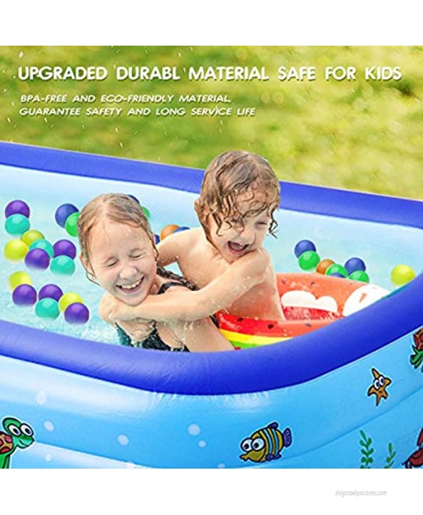 Lovinouse Large 103 x 69 x 24 Inch Inflatable Swimming Pool Family Swim Center for Kids Adults Toddlers Babies Outdoor Garden Yard Use 103 x 69 x 24 Inch