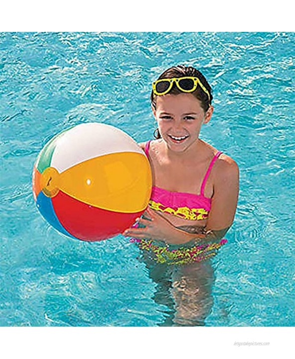 12 Beach Balls Bulk for Kids Large 16 [12 Pack] Inflatable Beach Ball Rainbow Color Pool Toys for Kids Beach Toys Summer Toys Summer Birthday Pool Party Favors for Kids End of Year Gifts,