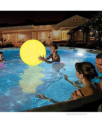 Bambus Floating Pool Lights with Remote 13 Color Changing Swimming Pool Lights 16'' Inflatable LED Light Up Beach Ball Glow in The Dark Home Patio Garden Swimming Party Decoration