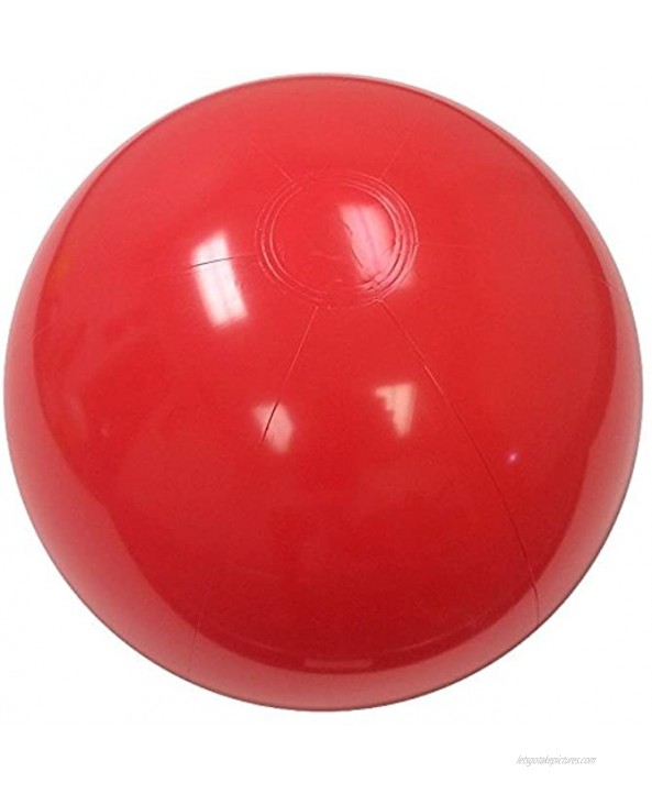 Beachballs 16'' Solid Red Beach Ball