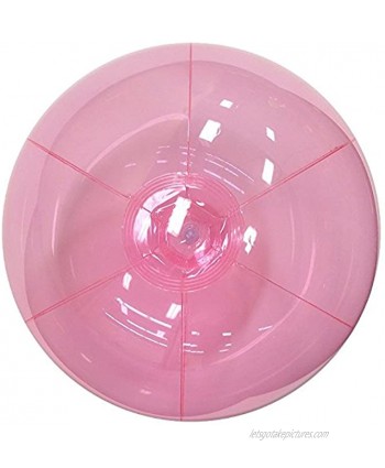 Beachballs 16'' Translucent Pink Beach Ball